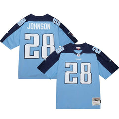 Mitchell & Ness Chris Johnson Tennessee Titans Legacy Replica Jersey Light Blue