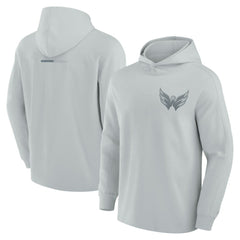 Washington Capitals Fanatics Elements Lightweight Tri-Blend Fleece Hoodie - Gray - NHL 200363650