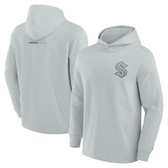 Seattle Kraken Fanatics Elements Lightweight Tri-Blend Fleece Hoodie - Gray - NHL 200363656