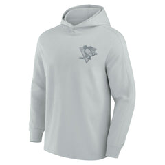 Pittsburgh Penguins Fanatics Elements Lightweight Tri-Blend Fleece Hoodie - Gray - NHL 200363658
