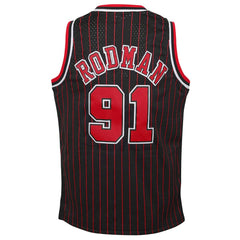 Dennis Rodman Chicago Bulls Youth 1995/96 Hardwood Classics Swingman Jersey for sale Black | Mitchell & Ness for sale