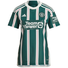 Manchester United Women's 2023/24 Away Replica Custom Jersey Green - Adidas