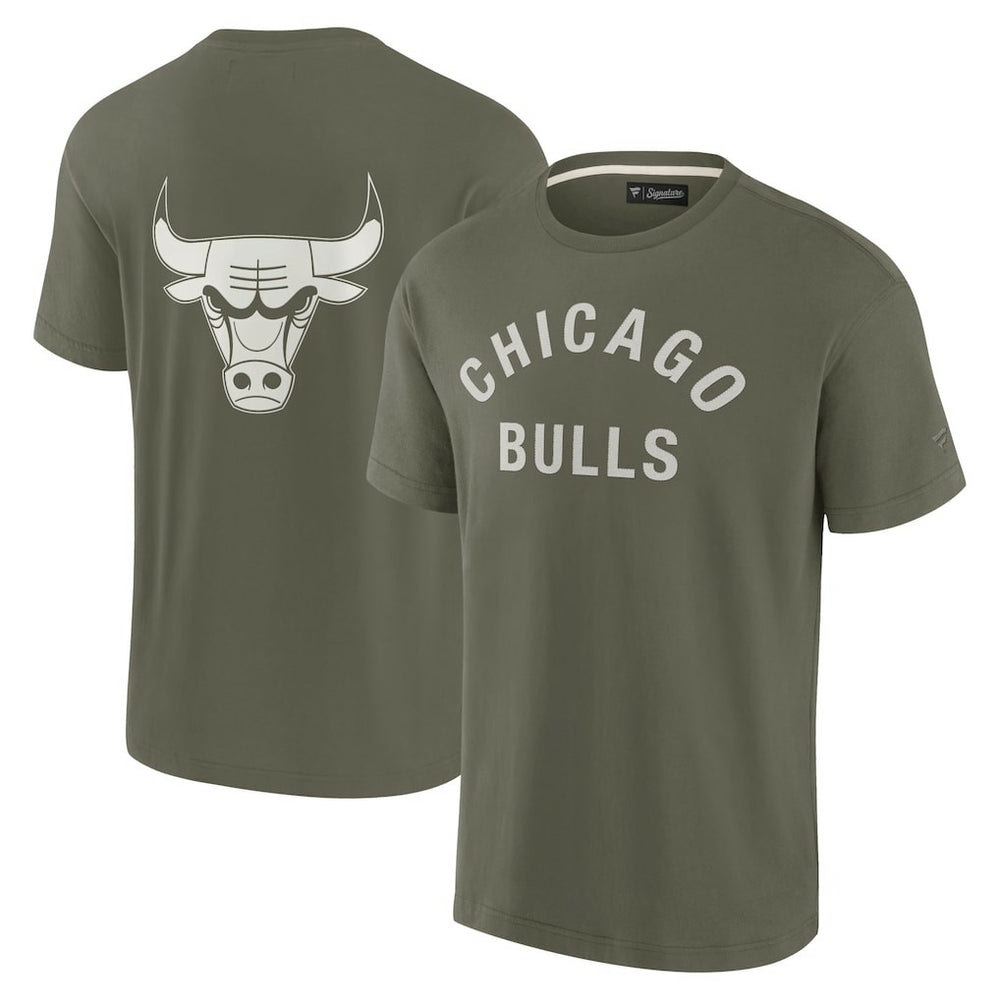 Chicago Bulls Unisex Elements Super Soft Short Sleeve T-Shirt for sale Olive | Fanatics US