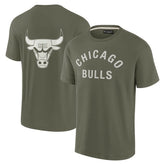 Chicago Bulls Unisex Elements Super Soft Short Sleeve T-Shirt for sale Olive | Fanatics US