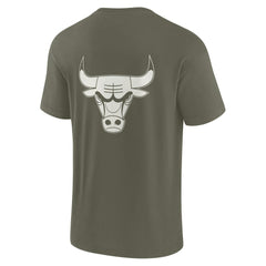 Chicago Bulls Unisex Elements Super Soft Short Sleeve T-Shirt for sale Olive | Fanatics US