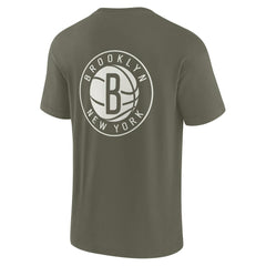 Brooklyn Nets Unisex Elements Super Soft Short Sleeve T-Shirt Olive | Fanatics for sale