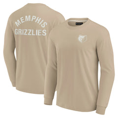 Memphis Grizzlies Unisex Elements Super Soft Long Sleeve T-Shirt Khaki | Fanatics Lifestyle