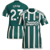 Luke Shaw Manchester United Women's 2023/24 Away Replica Player Jersey Green - Adidas for sale