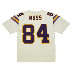 Mitchell & Ness Randy Moss Minnesota Vikings Chainstitch Legacy Jersey Cream
