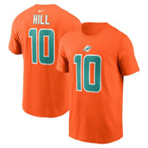 Nike Tyreek Hill Miami Dolphins Player Name & Number T-Shirt Orange