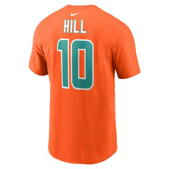Nike Tyreek Hill Miami Dolphins Player Name & Number T-Shirt Orange