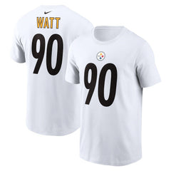 Nike T.J. Watt Pittsburgh Steelers Player Name & Number T-Shirt White