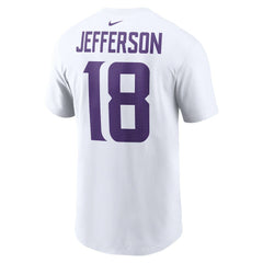 Nike Justin Jefferson Minnesota Vikings Player Name & Number T-Shirt White