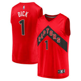 Gradey Dick Toronto Raptors Fast Break Player Jersey Icon Edition Red | Fanatics