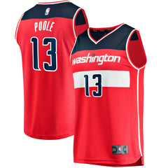 Jordan Poole Washington Wizards Fast Break Player Jersey Icon Edition Red | Fanatics for sale