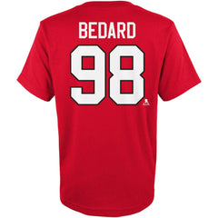 Connor Bedard Chicago Blackhawks Preschool Authentic Stack Name & Number T-Shirt - Red - NHL 200374189