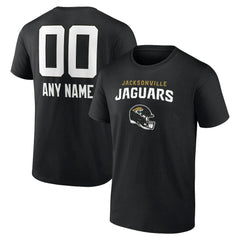 Jacksonville Jaguars Personalized Name & Number Team Wordmark T-Shirt Black