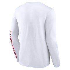 Atlanta Braves Fanatics Press Box Long Sleeve T-Shirt - White - Fanatics Online
