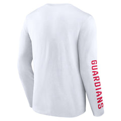 Cleveland Guardians Fanatics Press Box Long Sleeve T-Shirt - White - Fanatics Online