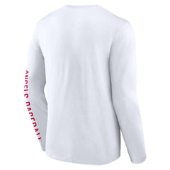 Los Angeles Angels Fanatics Press Box Long Sleeve T-Shirt - White - Fanatics Sale
