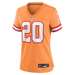 Nike Ronde Barber Tampa Bay Buccaneers Women's Throwback Game Jersey Orange