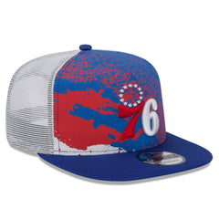 Philadelphia 76ers Court Sport Speckle 9FIFTY Snapback Hat Royal | New Era US
