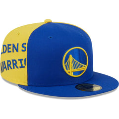 Golden State Warriors Gameday Wordmark 59FIFTY Fitted Hat for sale Royal/Gold | New Era discount