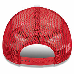 Atlanta Hawks Court Sport Foam A-Frame 9FORTY Adjustable Trucker Hat White/Red | New Era US