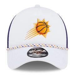 Phoenix Suns Court Sport Foam A-Frame 9FORTY Adjustable Trucker Hat White/Purple | New Era Lifestyle
