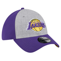 Los Angeles Lakers Two-Tone 39THIRTY Flex Hat Heather Gray/Purple | New Era US
