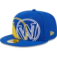 Golden State Warriors Game Day Hollow Logo Mashup 59FIFTY Fitted Hat for sale Royal | New Era Lifestyle