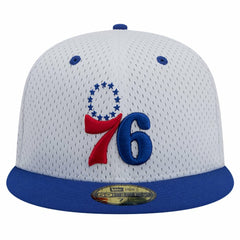 Philadelphia 76ers Throwback 2Tone 59FIFTY Fitted Hat White/Royal | New Era for sale