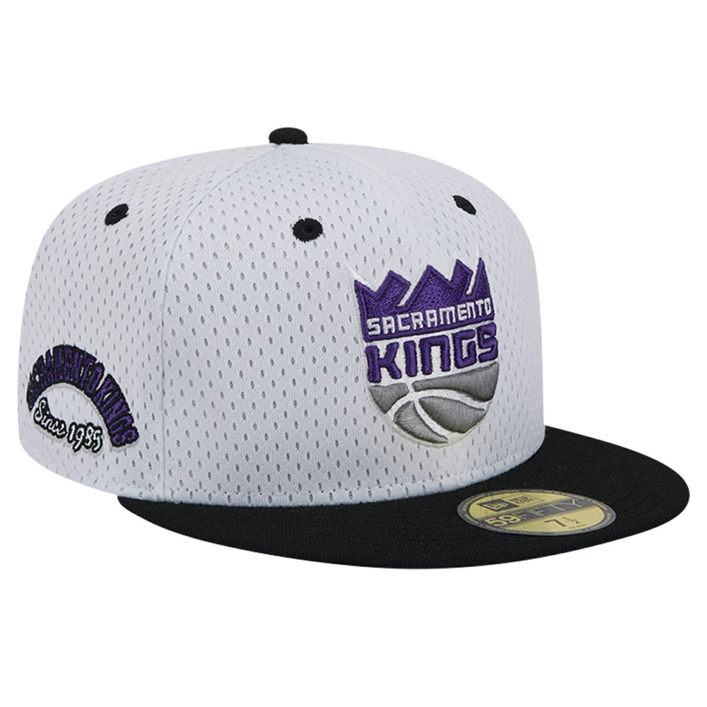 Sacramento Kings Throwback 2Tone 59FIFTY Fitted Hat White/Black | New Era discount