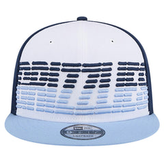 Memphis Grizzlies Throwback Gradient Tech Font 9FIFTY Snapback Hat White/Light Blue | New Era Lifestyle