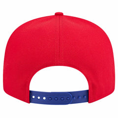 Philadelphia 76ers Throwback Gradient Tech Font 9FIFTY Snapback Hat White/Royal | New Era
