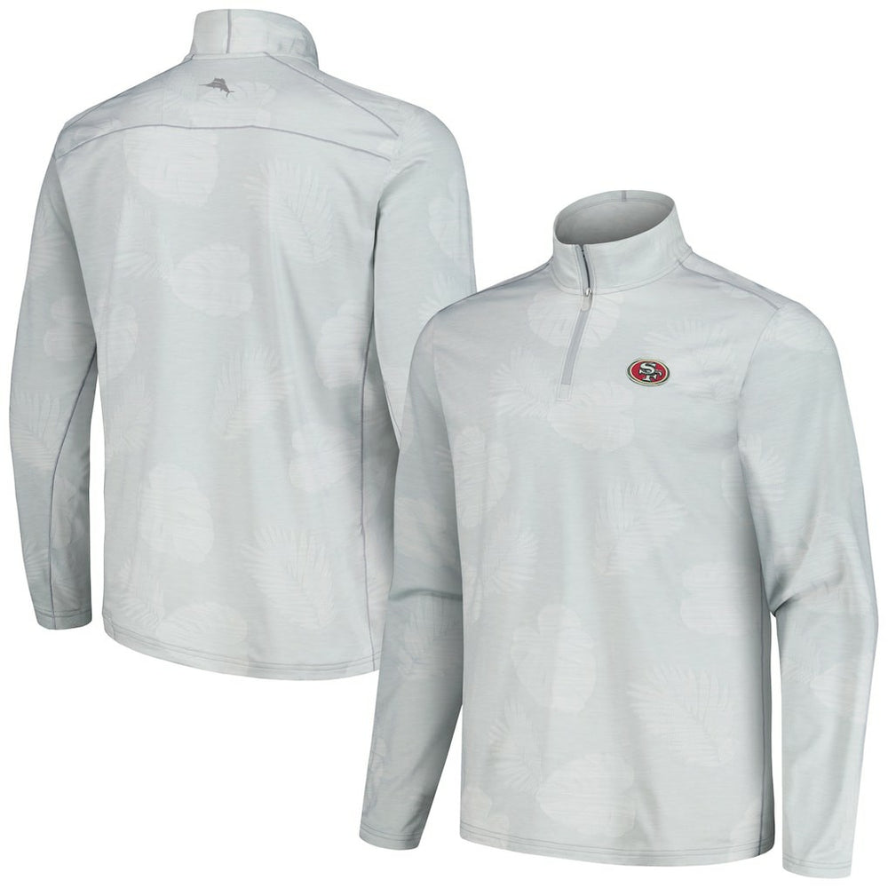 San Francisco 49ers Delray Frond IslandZone Half-Zip Sweatshirt Gray