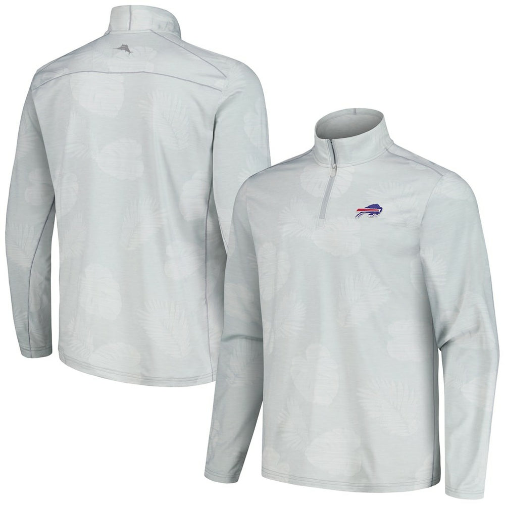 Buffalo Bills Delray Frond IslandZone Half-Zip Sweatshirt Gray