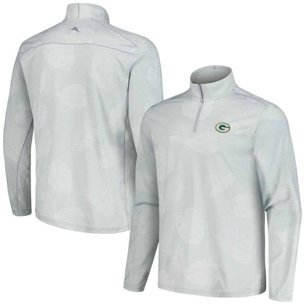 Green Bay Packers Delray Frond IslandZone Half-Zip Sweatshirt Gray