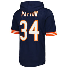 Mitchell & Ness Walter Payton Chicago Bears Retired Player Name & Number Mesh Hoodie T-Shirt Navy
