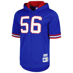 Mitchell & Ness Lawrence Taylor New York Giants Retired Player Name & Number Mesh Hoodie T-Shirt Royal
