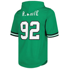 Mitchell & Ness Reggie White Philadelphia Eagles Retired Player Name & Number Mesh Hoodie T-Shirt Kelly Green