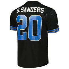 Mitchell & Ness Barry Sanders Detroit Lions Retired Player Name & Number Mesh Top Black