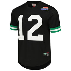 Mitchell & Ness Joe Namath New York Jets Retired Player Name & Number Mesh Top Black