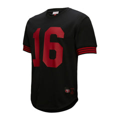 Mitchell & Ness Joe Montana San Francisco 49ers Retired Player Name & Number Mesh Top Black