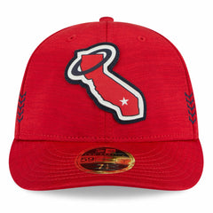 Los Angeles Angels New Era 2024 Clubhouse Low Profile 59FIFTY Fitted Hat - Red - New Era Lifestyle