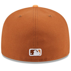 Chicago Cubs New Era Spring Color Basic Two-Tone 59FIFTY Fitted Hat - Brown/Orange - New Era Online