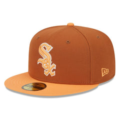 Chicago White Sox New Era Spring Color Basic Two-Tone 59FIFTY Fitted Hat - Brown/Orange - New Era on Sale