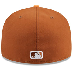 Cincinnati Reds New Era Spring Color Basic Two-Tone 59FIFTY Fitted Hat - Brown/Orange - New Era Lifestyle