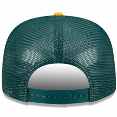 Athletics New Era Team Foam Front A-Frame Trucker 9FIFTY Snapback Hat - White/Gold - New Era Sale