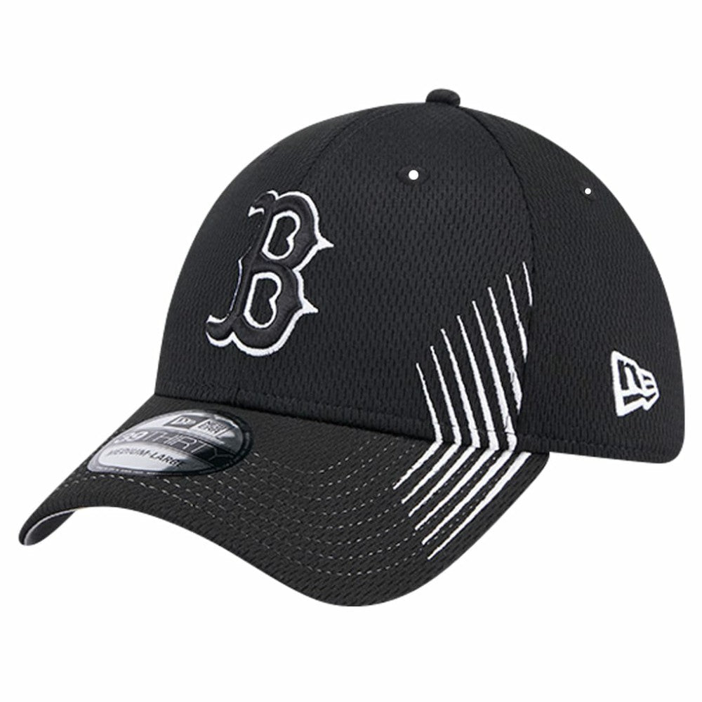 Boston Red Sox New Era Active Dash Mark 39THIRTY Flex Hat - Black - New Era Lifestyle